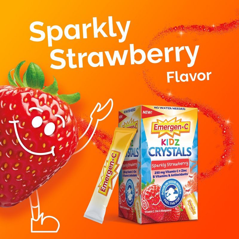 slide 6 of 8, Emergen-C On-The-Go Immune Support with Vitamin C - Sparkly Strawberry - 28ct, 28 ct