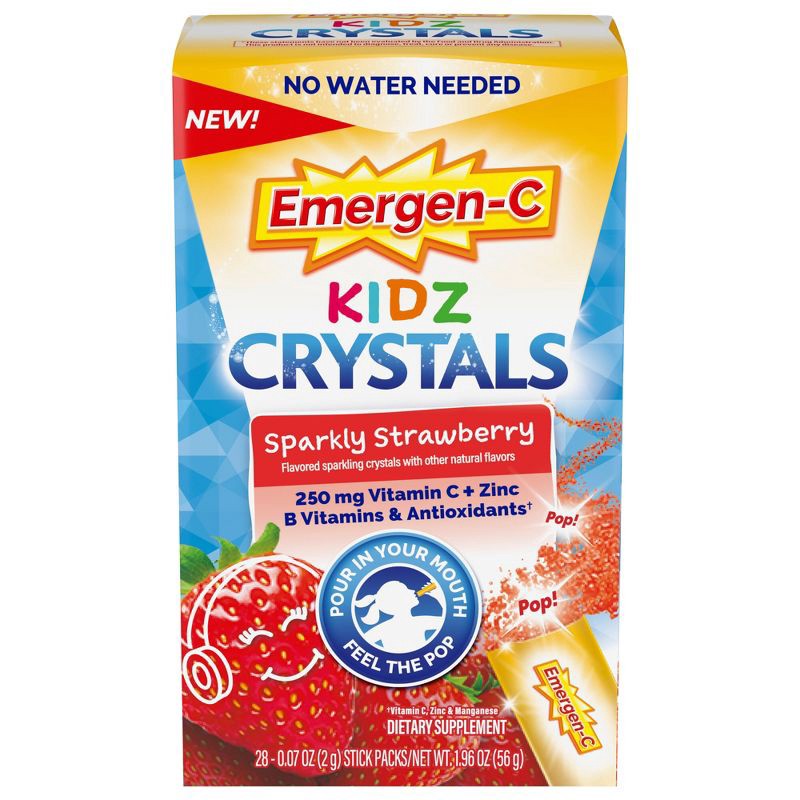 EmergenC Kidz OnTheGo Immune Support with Vitamin C Sparkly Strawberry 28ct 28 ct Shipt