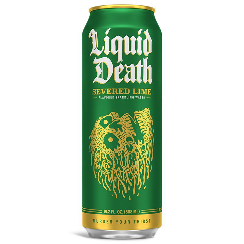 slide 2 of 6, Liquid Death Severed Lime Agave Sparkling Water - 8pk/19.2 fl oz Cans, 8 ct, 19.2 fl oz