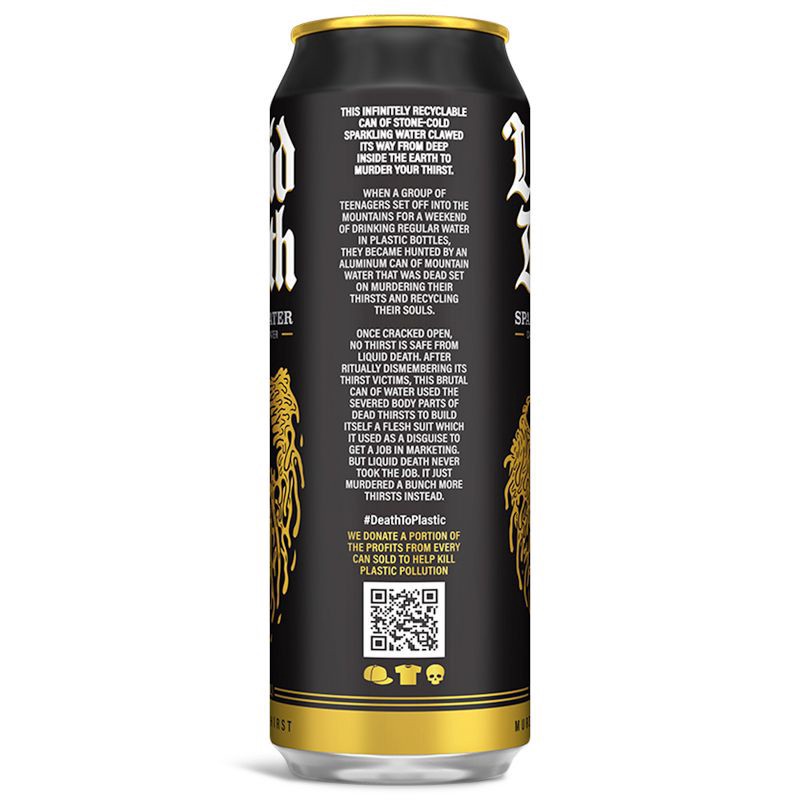 slide 4 of 6, Liquid Death 100% Sparkling Mountain Water - 8pk/19.2 fl oz Cans, 8 ct, 19.2 fl oz