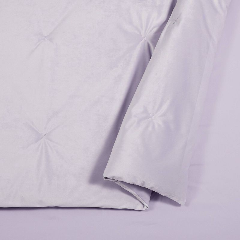 slide 6 of 7, Full/Queen Teen Luxe Velvet Comforter Set Light Purple - Makers Collective, 1 ct