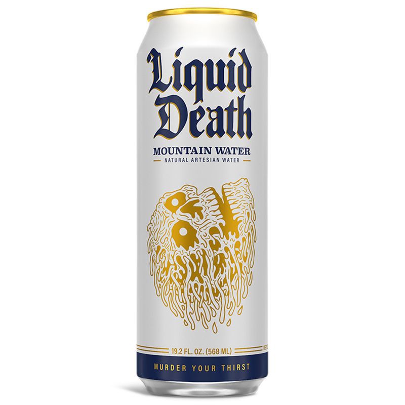 slide 2 of 5, Liquid Death 100% Mountain Water - 8pk/19.2 fl oz Cans, 8 ct, 19.2 fl oz