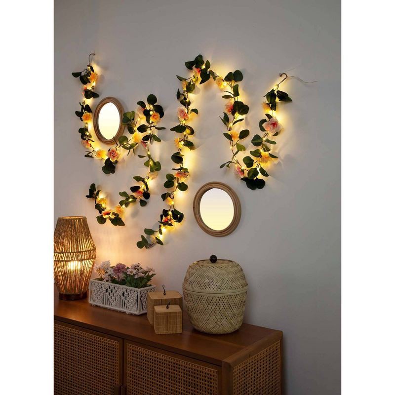 slide 2 of 4, Teen LED Vine Garland Warm String Light Green - West & Arrow, 1 ct