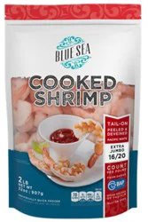 Shrimp Cooked 16-20 Count Peeled & Deveined Tail On - 2 Lb
