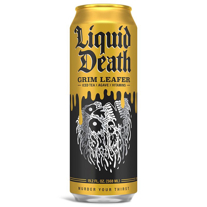 slide 2 of 6, Liquid Death Grim Leafer Tea - 8pk/19.2 fl oz Cans, 8 ct, 19.2 fl oz