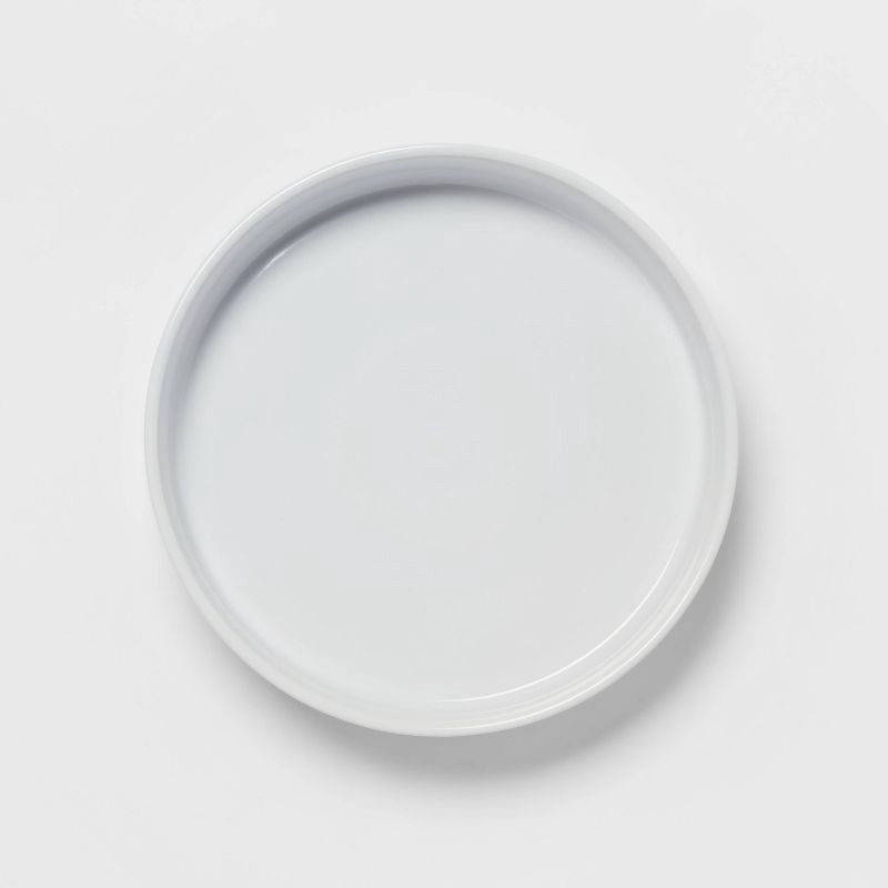 slide 3 of 3, 40oz Stoneware Stella Dinner Bowl White - Threshold™: Round Pasta & Salad Bowl, Dishwasher & Microwave Safe, 40 oz
