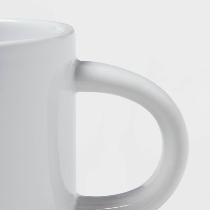 slide 3 of 3, 16oz Stoneware Stella Mug White - Threshold™: Dishwasher & Microwave Safe, Coffee & Holiday Drinkware, 16 oz