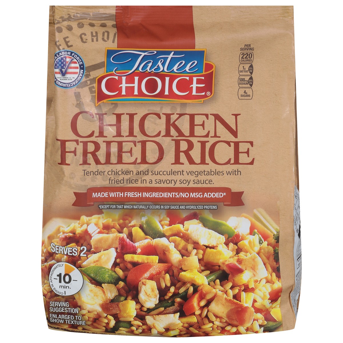 slide 1 of 9, Tastee Choice Chicken Fried Rice, 24 oz