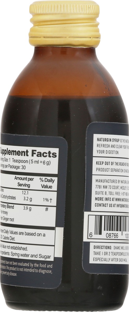 slide 8 of 10, Naturgin Products USA Ginger + Honey + Aloe Vera Syrup for Children 5 fl oz, 5 oz