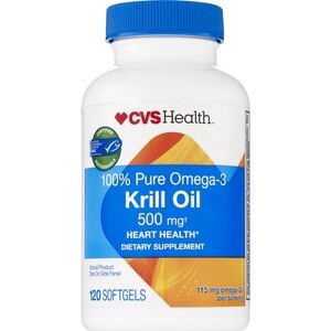 slide 1 of 1, CVS Health Pure Omega-3 Krill Oil, 120 Ct, 1 ct