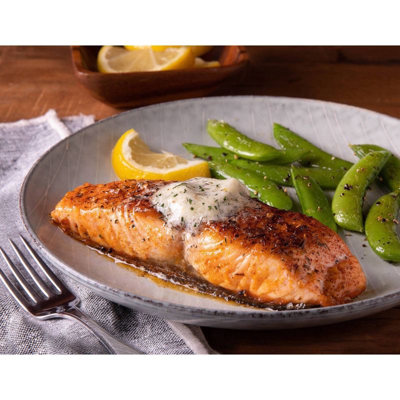 slide 3 of 3, Encore Seafoods Encore Atlantic Salmon with Pesto Butter - 9oz/2ct, 2 ct; 9 oz