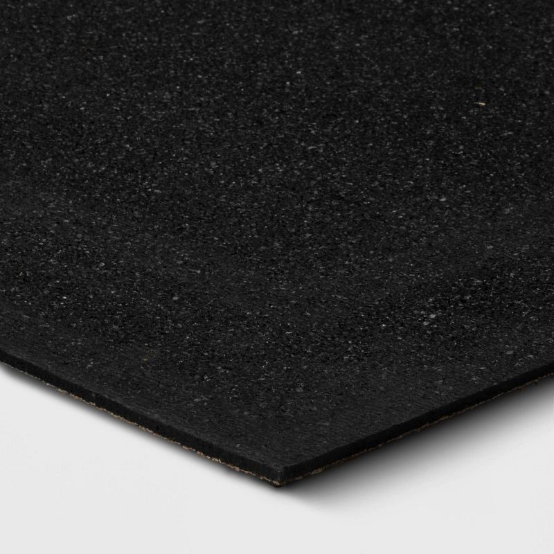 slide 4 of 4, 1'6"x2'6" 'Welcome' Double Diamond Mat Tan - Apache Mills: Outdoor Floor Mat, Recycled Rubber, Quick-Drying, Geometric Pattern, 1 ct