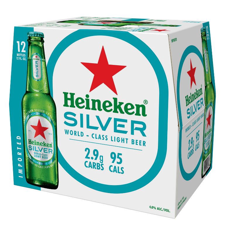 slide 6 of 6, Heineken Silver - 12pk/12 fl oz Bottles, 12 ct; 12 fl oz