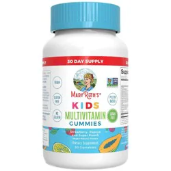 MaryRuth's Kids' Sugar-Free Vegan Multivitamin Gummies - 30ct: Vitamin B, Vitamin D, Strawberry, Fruit Punch