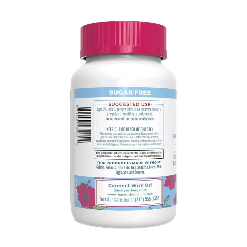 slide 2 of 4, MaryRuth's Kids' Magnesium Calm Sugar Free Vegan Gummies - 30ct, 30 ct