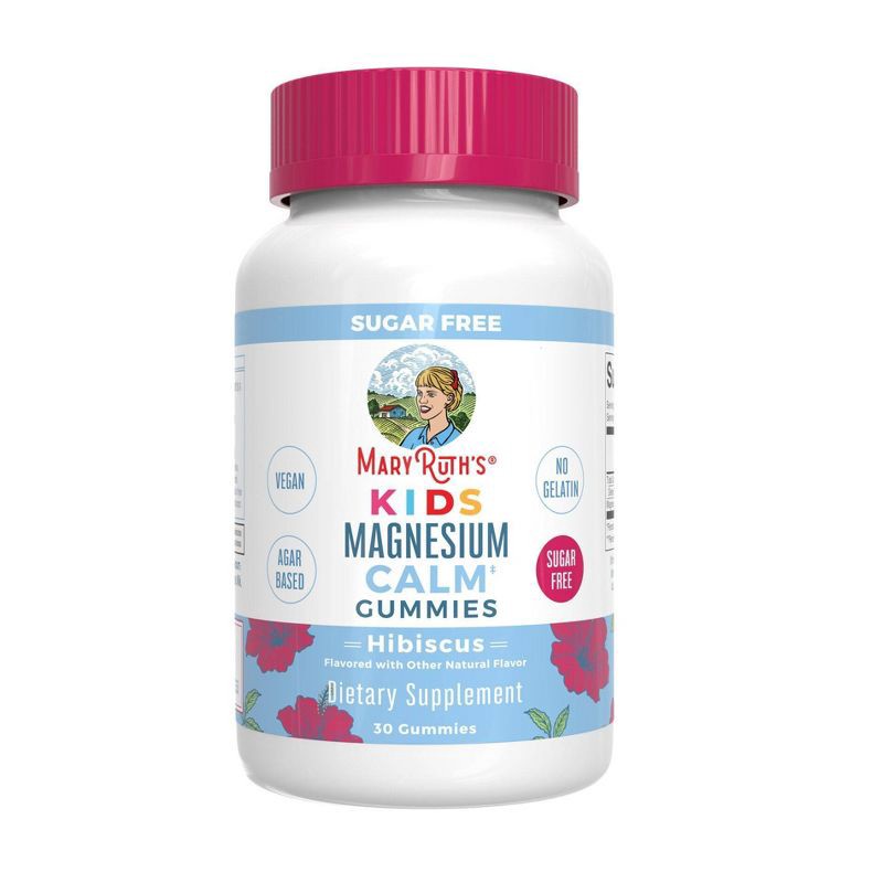 slide 1 of 4, MaryRuth's Kids' Magnesium Calm Sugar Free Vegan Gummies - 30ct, 30 ct