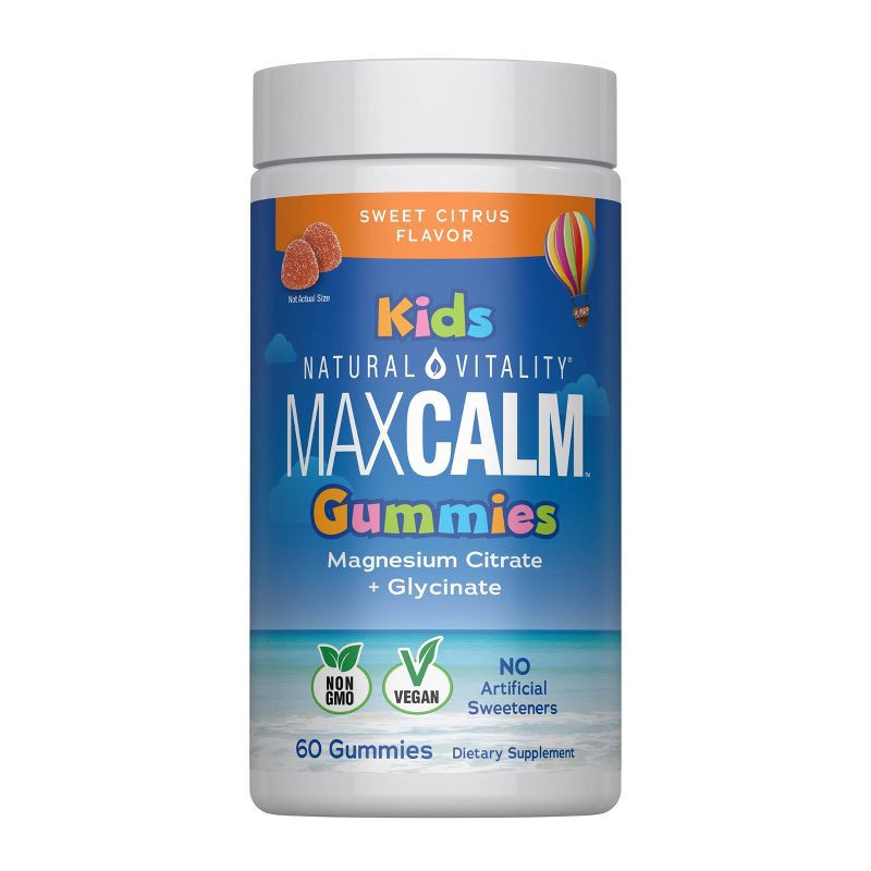 slide 1 of 9, Natural Calm Kids' Vegan Gummies - Sweet Citrus - 60ct, 60 ct