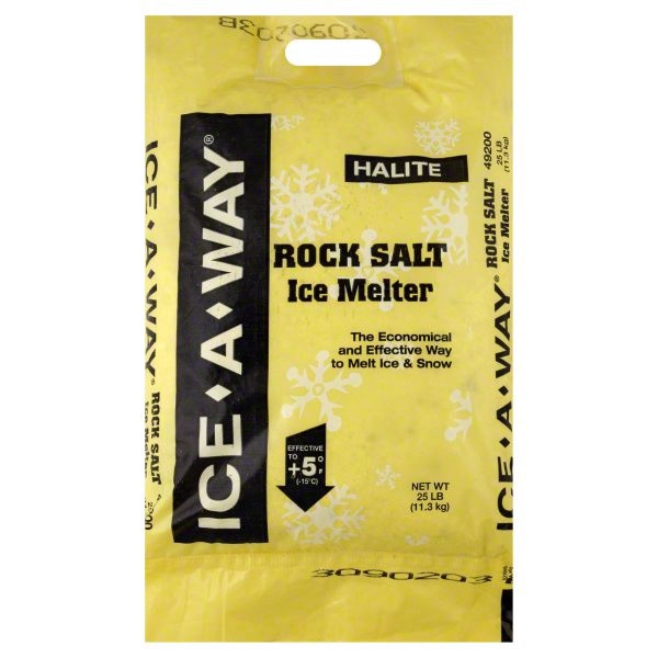 slide 1 of 1, North American Salt Ice A Way Rock Salt, 25 lb
