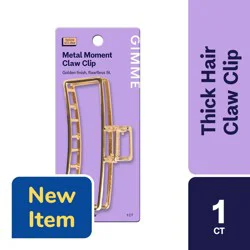 Gimme Claw Clip Gold Rectangle