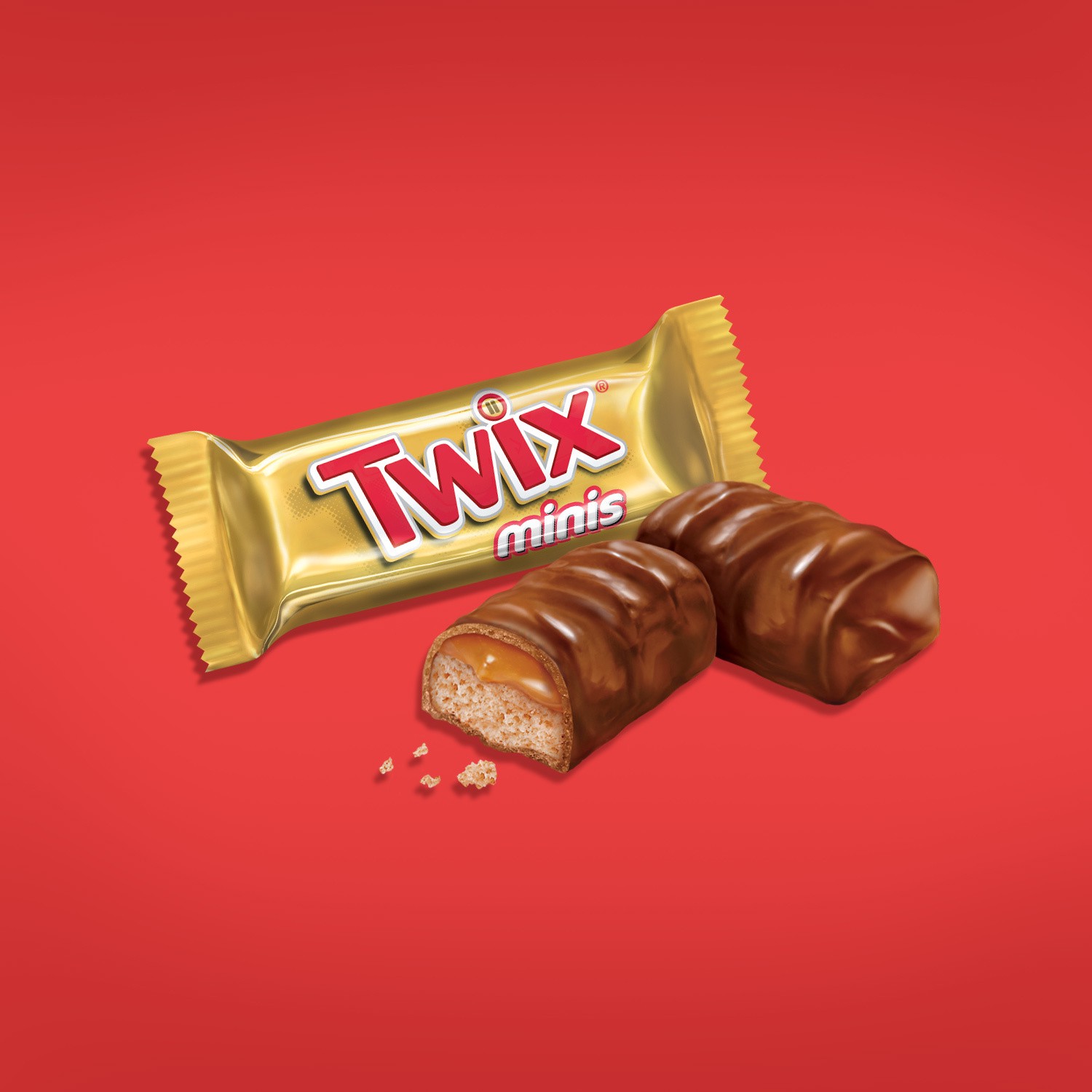 slide 6 of 6, TWIX Valentine's Caramel Minis Size Chocolate Cookie Bar Candy Heart Gift 7.04-Ounce Heart, 7.04 oz