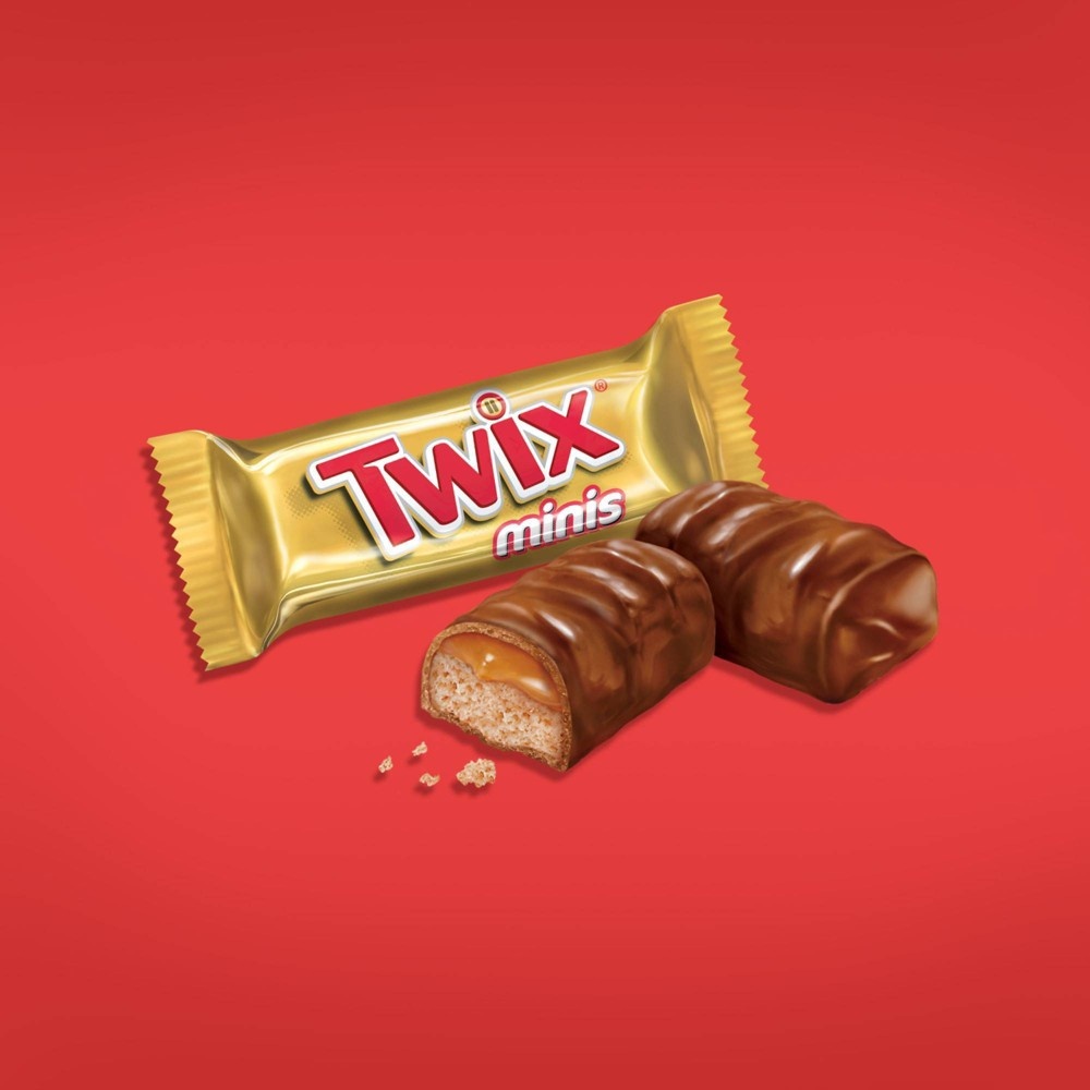 TWIX Valentine's Caramel Minis Size Chocolate Cookie Bar Candy Heart ...