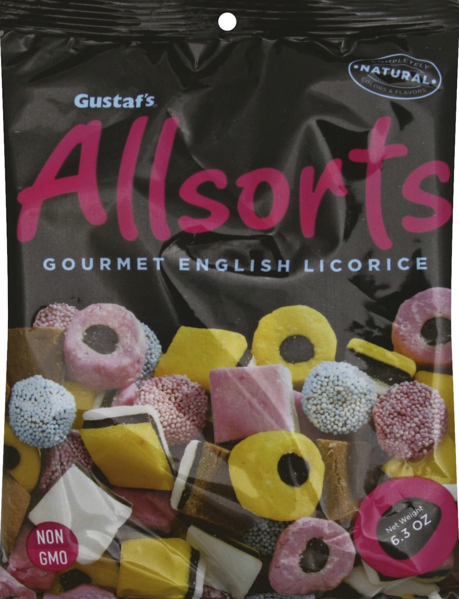 slide 5 of 6, Gustaf's Allsorts Gourmet English Licorice, 6.3 oz