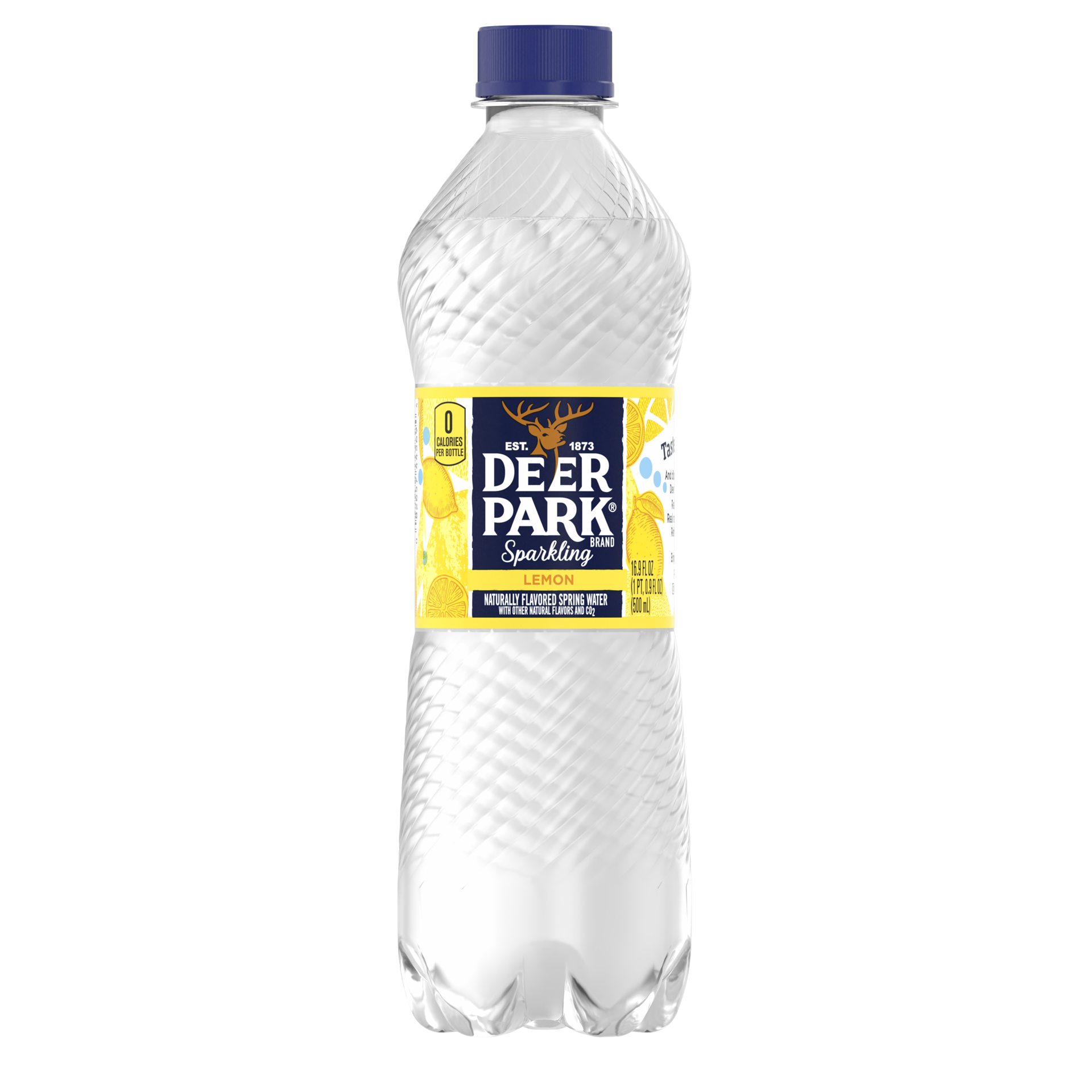 slide 1 of 4, Deer Park Sparkling Water, Lemon, 16.9 oz. Bottle, 16.9 fl oz