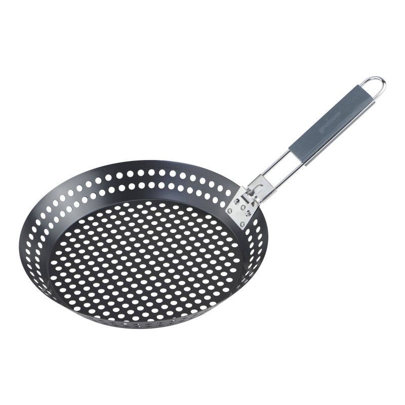 slide 1 of 3, GoodCook Nonstick Carbon SteelPan with Detachable Wood and Metal Handle, 1 ct