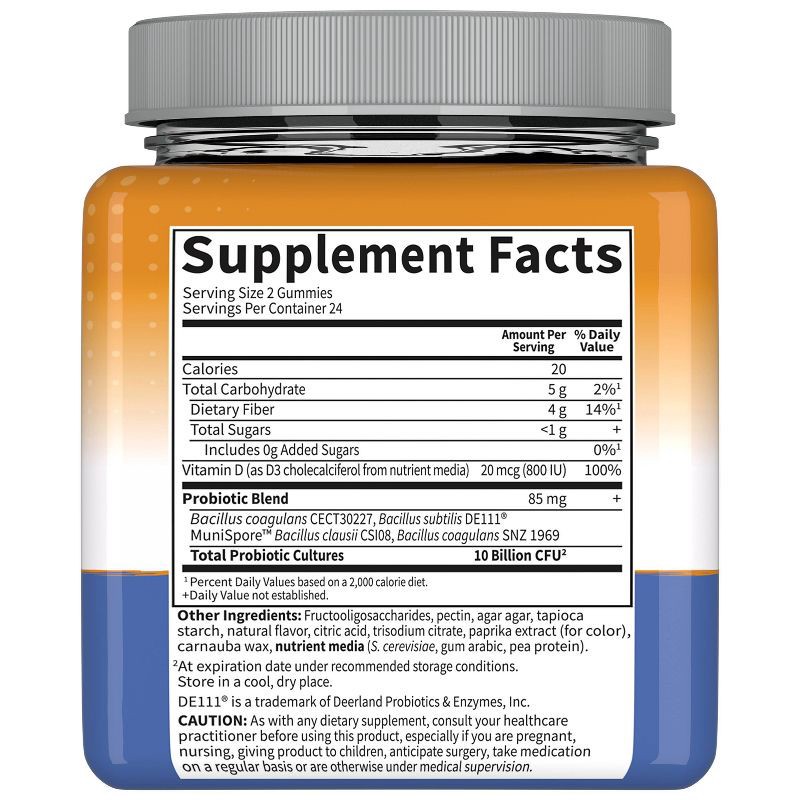 slide 3 of 4, Garden of Life Adult 10 Billion Pre+Probiotics+D3 Gummies - 48ct, 48 ct