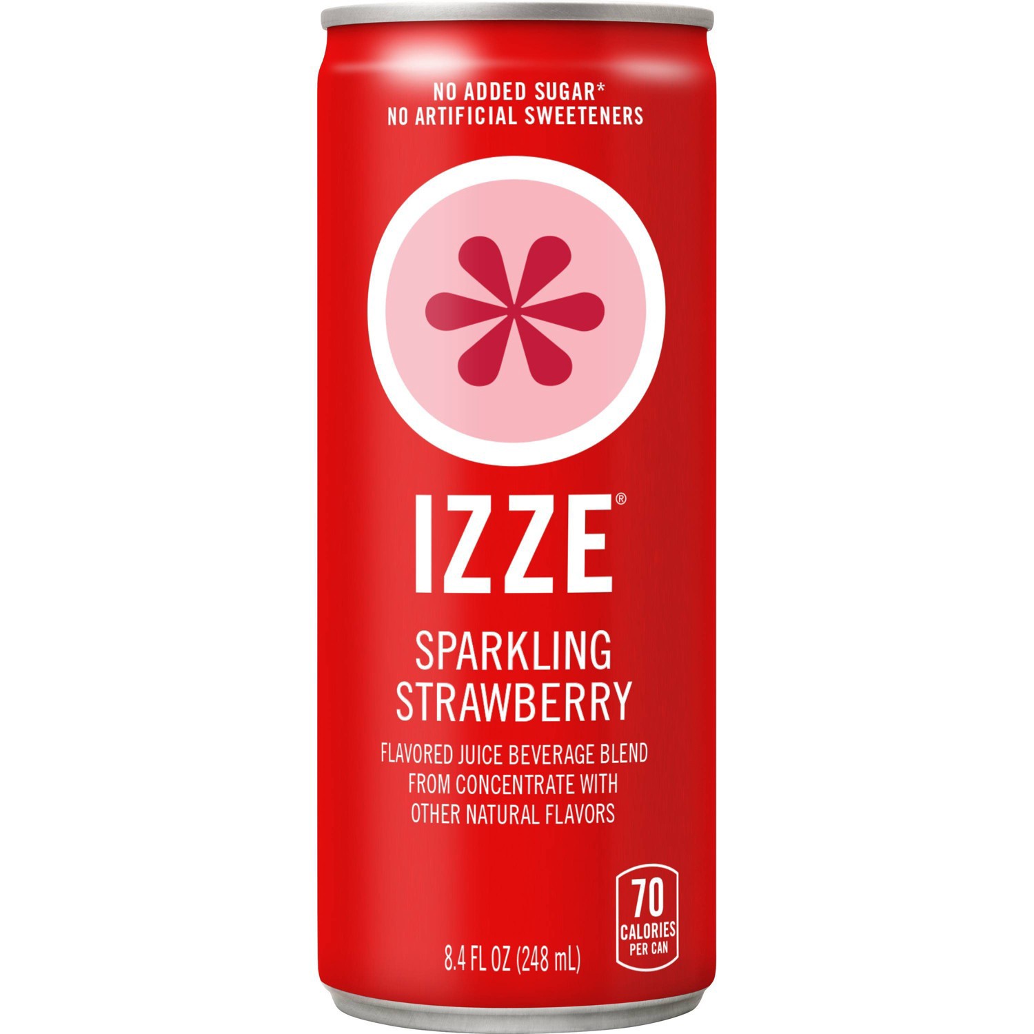Izze Strawberry Flavored Sparkling Juice Drink 4pk/8.4 fl oz Cans 4