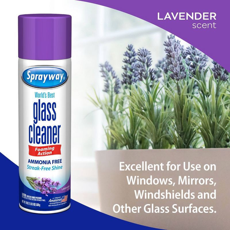slide 6 of 9, Sprayway Lavender Glass Cleaner Scent - 19oz, 19 oz