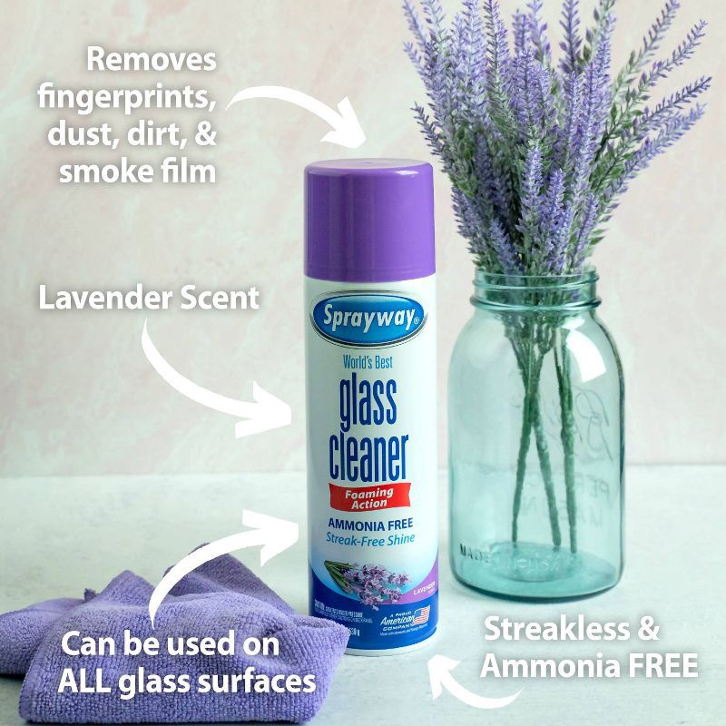 slide 8 of 9, Sprayway Lavender Glass Cleaner Scent - 19oz, 19 oz