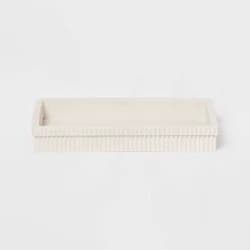 Ribbed Bath Tray White - Room Essentials™