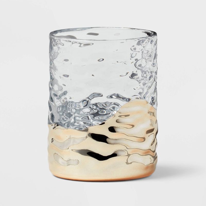 slide 4 of 6, 3pc Luxe Coordinate Bath Bundle Set - Threshold™: Elegant Glass Ensemble with Tumbler, Dish, 3 ct