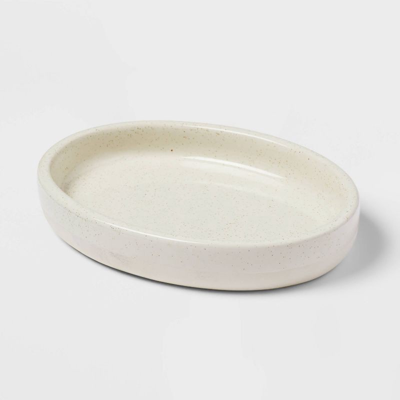 slide 5 of 6, 3pc Modern Coordinate Bath Bundle Set - Threshold™: Ceramic Accessories, Tumbler, Spot Clean, 3 ct