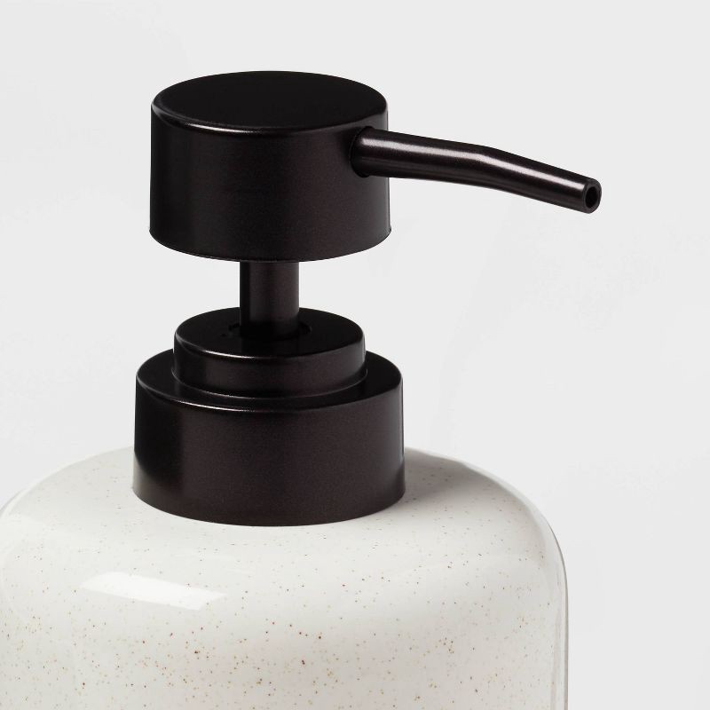 slide 6 of 6, 3pc Modern Coordinate Bath Bundle Set - Threshold™: Ceramic Accessories, Tumbler, Spot Clean, 3 ct