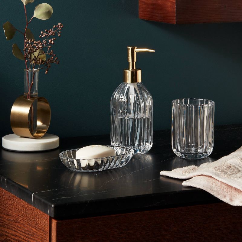 slide 2 of 6, 3pc Traditional Coordinate Bath Bundle Set - Threshold™, 3 ct