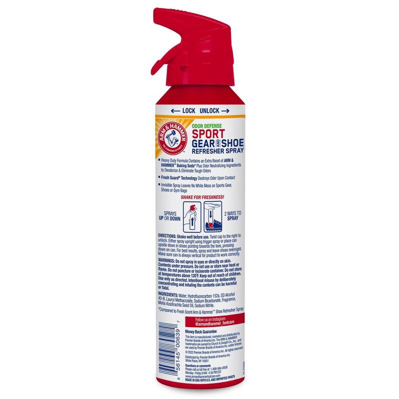 slide 4 of 6, Arm & Hammer Sport Gear & Shoe Refresher Spray - 6.7oz, 6.7 oz
