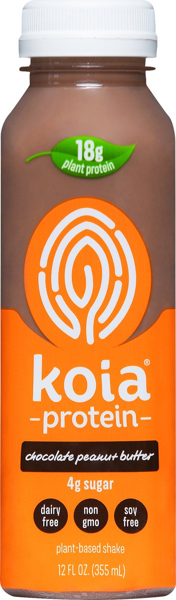 slide 7 of 7, Koia Protein - Chocolate Peanut Butter - Ready To Drink Protein Shake - 12oz, 12 oz