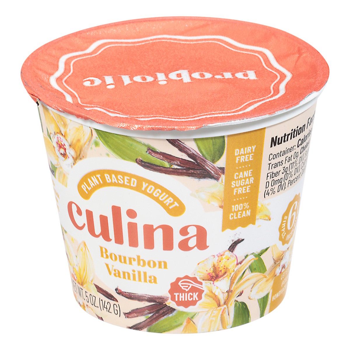 slide 3 of 9, Culina Bourbon Vanilla Plant Based Coconut Yogurt, 5 oz