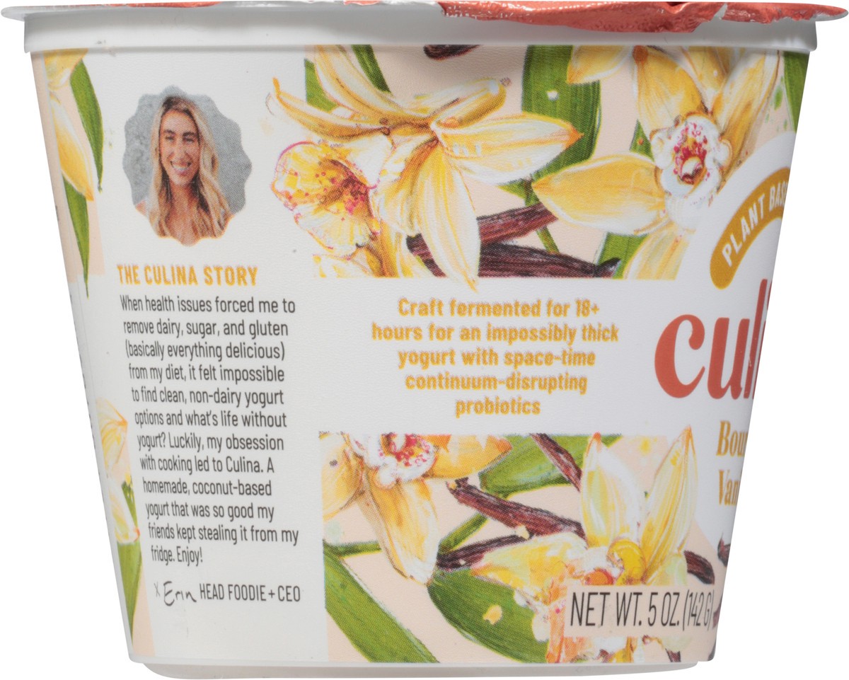 slide 7 of 9, Culina Bourbon Vanilla Plant Based Coconut Yogurt, 5 oz