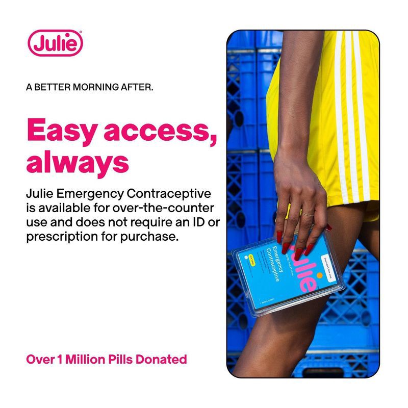 slide 5 of 8, Julie Emergency Single Contraceptive Tablet, 1 ct