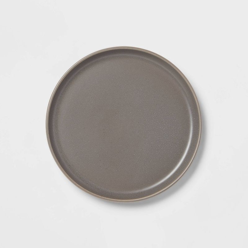 slide 3 of 5, 12pc Stoneware Tilley Dinnerware Set Bronze - Threshold™: Microwave & Dishwasher Safe, Service for 4, Solid Pattern, 12 ct