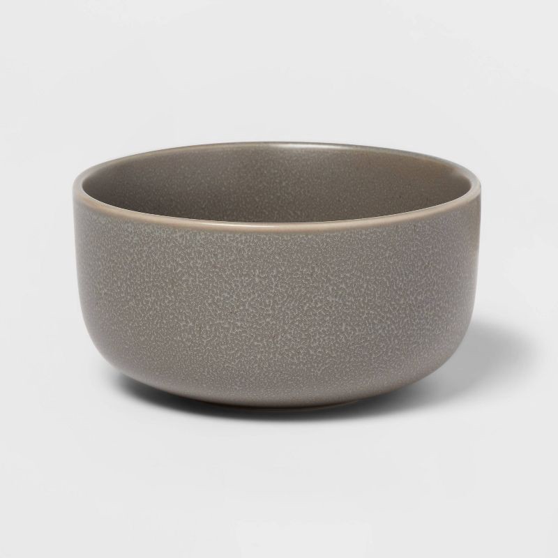 slide 5 of 5, 12pc Stoneware Tilley Dinnerware Set Bronze - Threshold™: Microwave & Dishwasher Safe, Service for 4, Solid Pattern, 12 ct