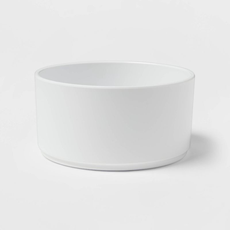 slide 1 of 3, 26oz Plastic Stella Cereal Bowl White - Threshold™: Recycled PET, Dishwasher & Microwave Safe, 26 oz