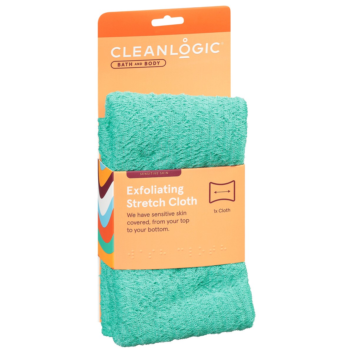 slide 2 of 12, Cleanlogic Sens Skin Exfoliating Cloth, 1 ct