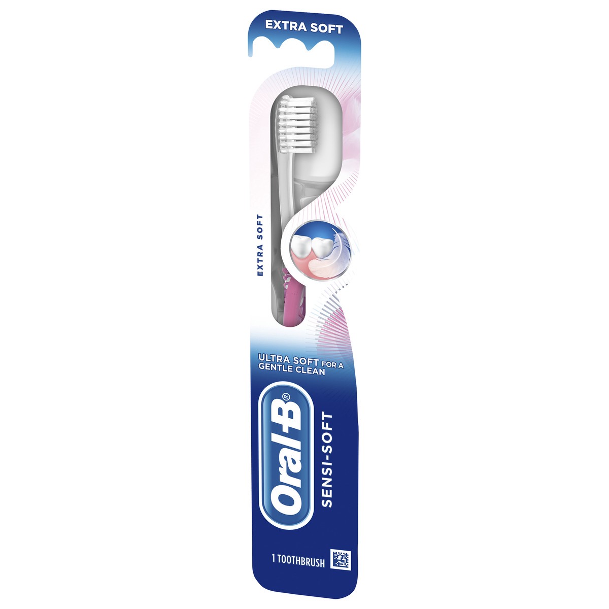 slide 3 of 5, Oral-B Sensi-Soft Toothbrush, Extra Soft, 1 Count, 1 ct