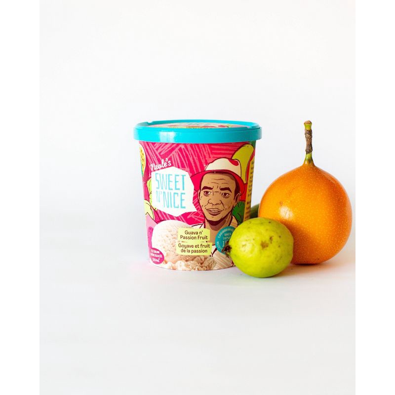 slide 2 of 4, Neale's Sweet N Nice Ice Cream Neale's Sweet N Nice Frozen Ice Cream Guava Passion Fruit - 16 fl oz, 16 fl oz