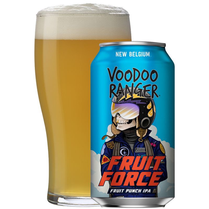 slide 2 of 10, New Belgium Voodoo Ranger Fruit Force IPA Beer - 6pk/12 fl oz Cans, 6 ct; 12 fl oz