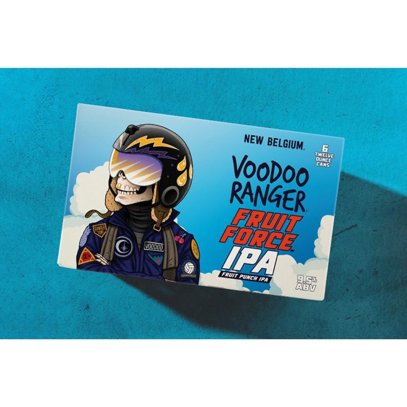 slide 4 of 10, New Belgium Voodoo Ranger Fruit Force IPA Beer - 6pk/12 fl oz Cans, 6 ct; 12 fl oz